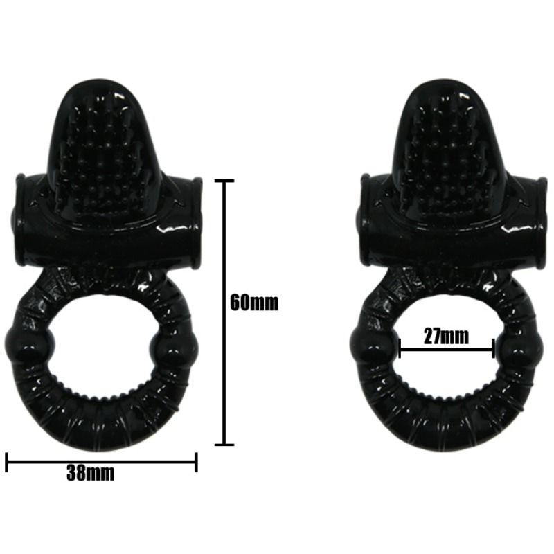 BAILE - SWEET RING ANILLO VIBRADOR CON CONEJO TEXTURIZADO