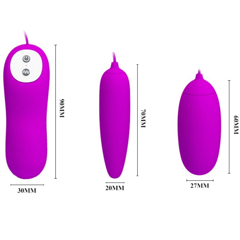 PRETTY LOVE - HUEVO VIBRADOR DOBLE IRMA