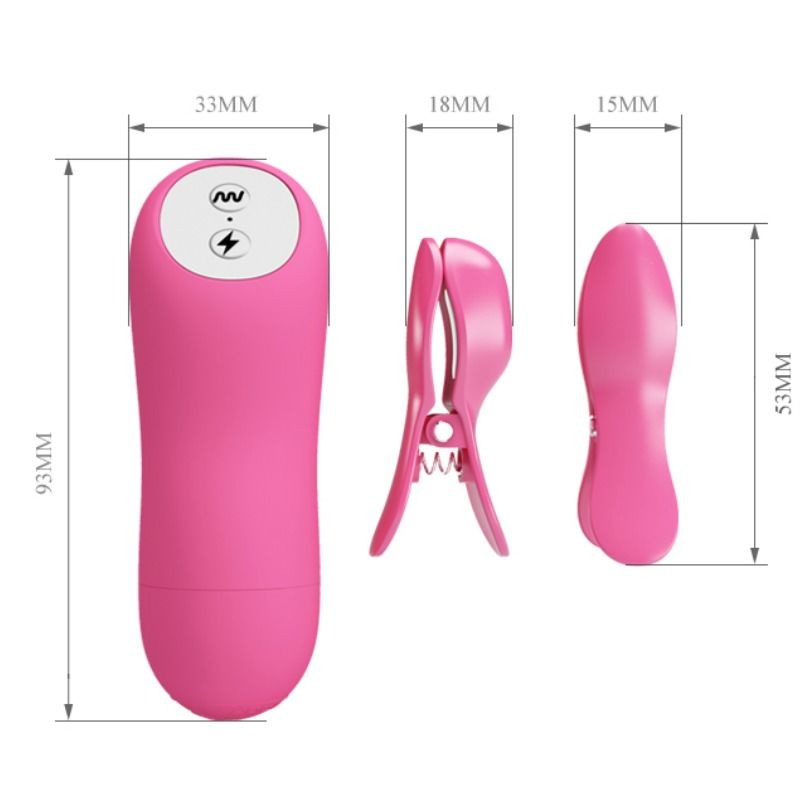 BAILE - PIZZAS ONDA ROMÁNTICA CON VIBRACIÓN Y ELECTROSHOCK FUCSIA