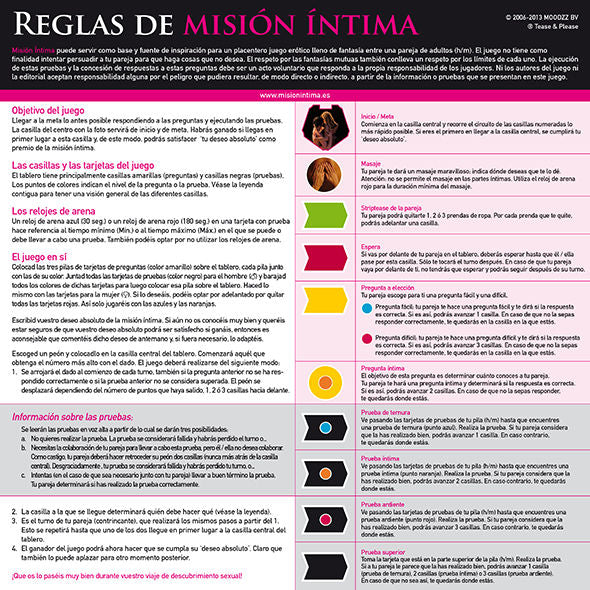 TEASE & PLEASE - MISIÓN ÍNTIMA EDICIÓN ORIGINAL
