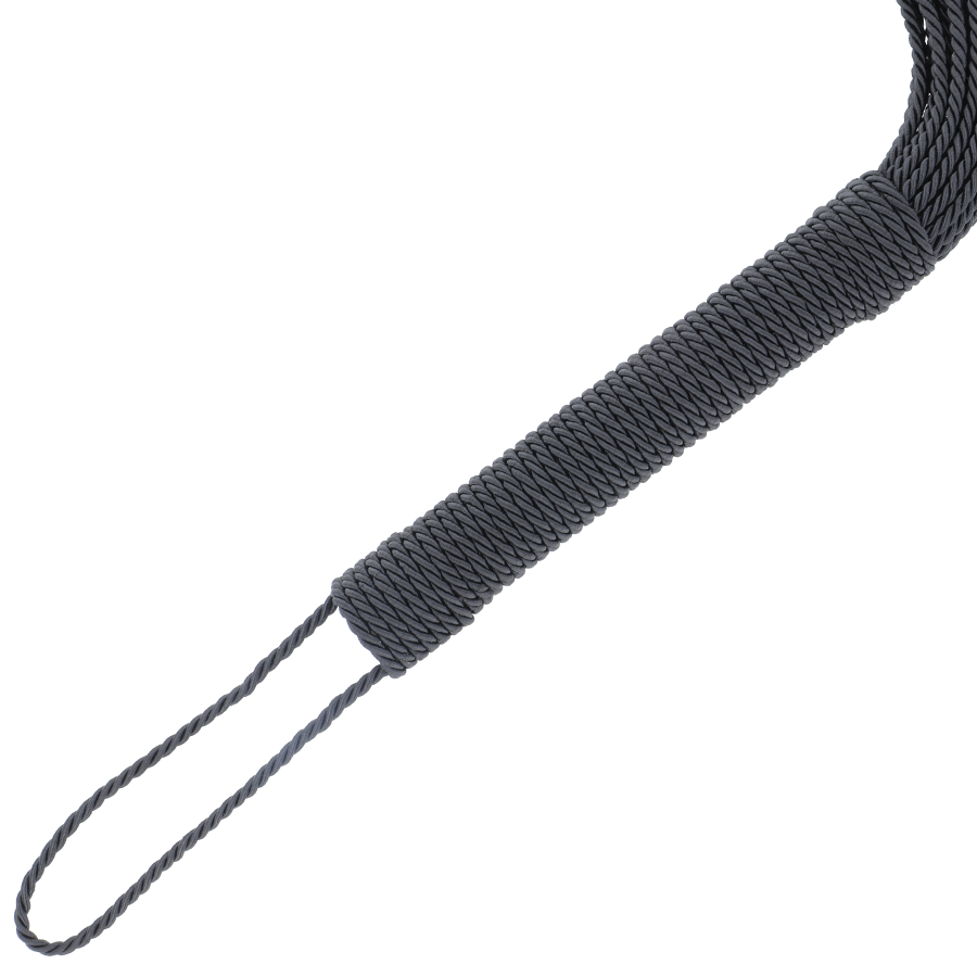 OSCURIDAD - LÁTIGO DE BONDAGE NEGRO 50CM