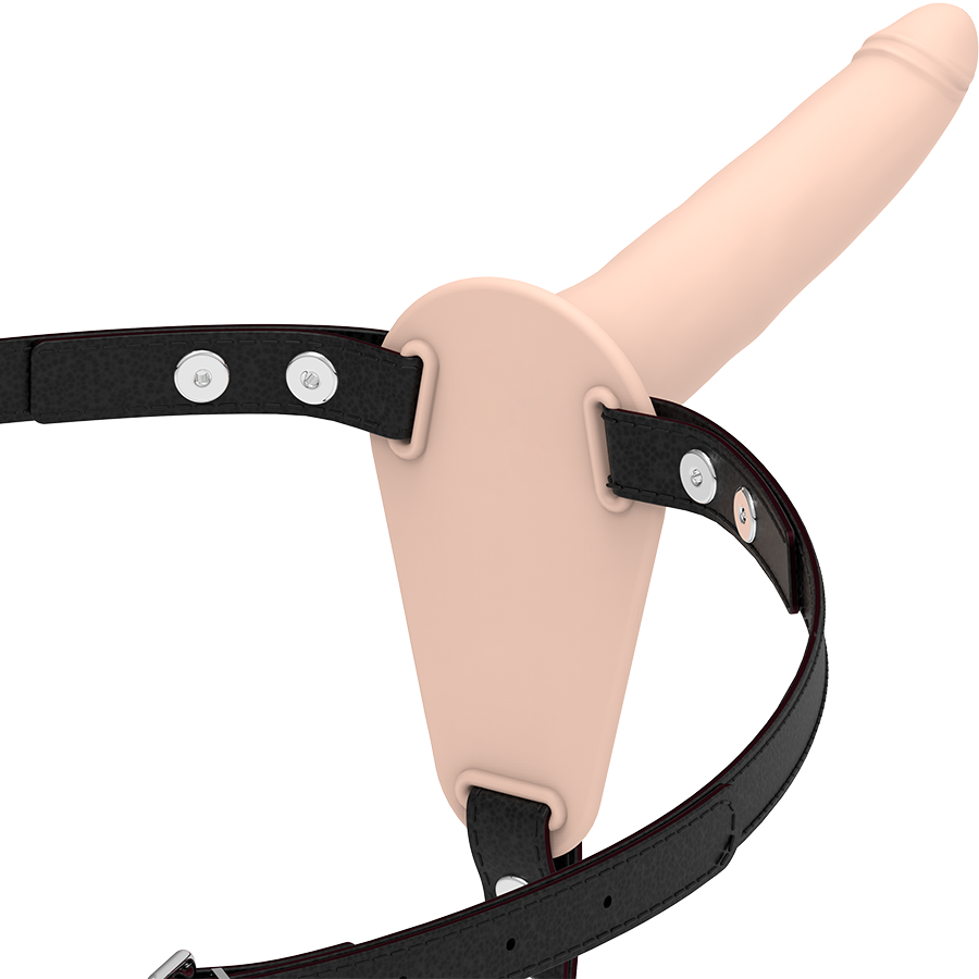 ARNÉS FETICHE SUMMISSIVE - SILICONA COLOR CARNE 15 CM