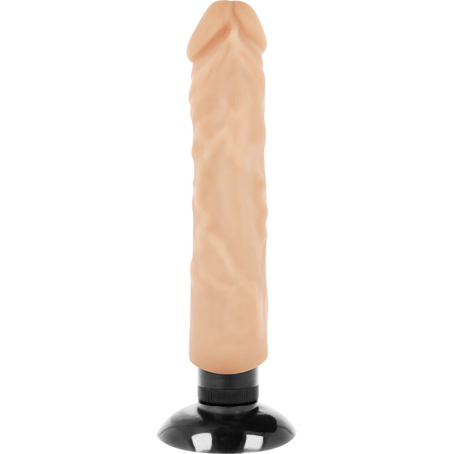 BASECOCK - VIBRADOR REALISTA 2-1 CARNE 20 CM -O- 4 CM