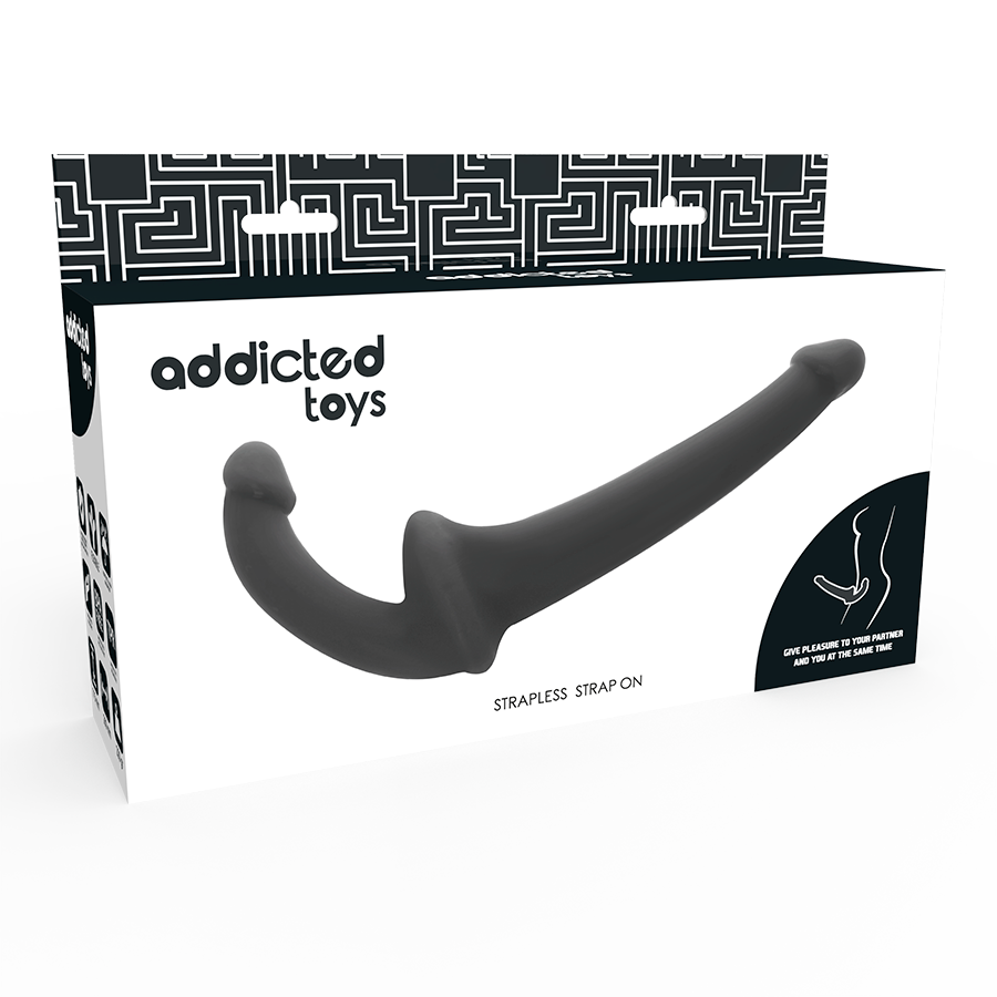 JUGUETES ADICTO - DILDO CON ARN S SIN SUJECIÓN NEGRO