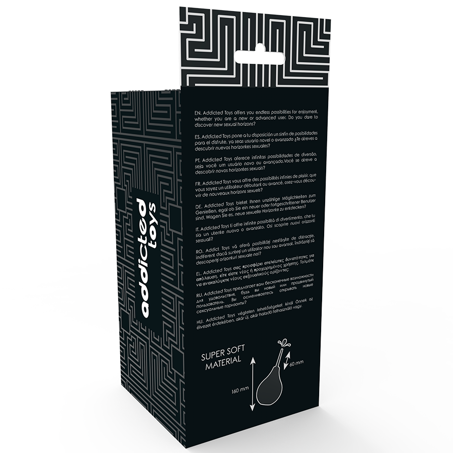 JUGUETES ADICTO - DUCHA ANAL NEGRA