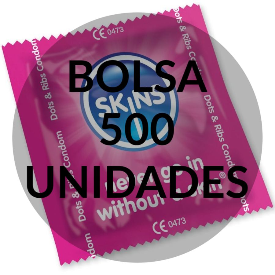PIELES - CONDONES PUNTAS Y BANDAS BOLSA 500 UNIDADES