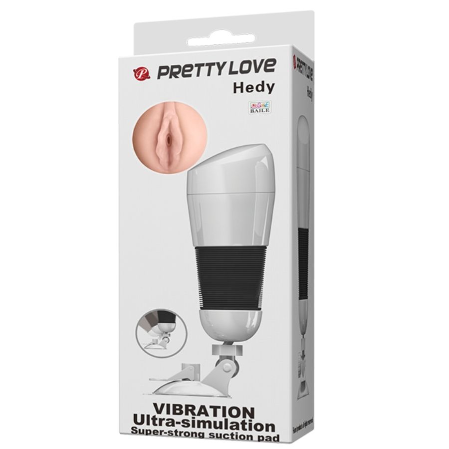 PRETTY LOVE - MASTURBADOR DE VAGINA HEDY CON VIBRACIÓN