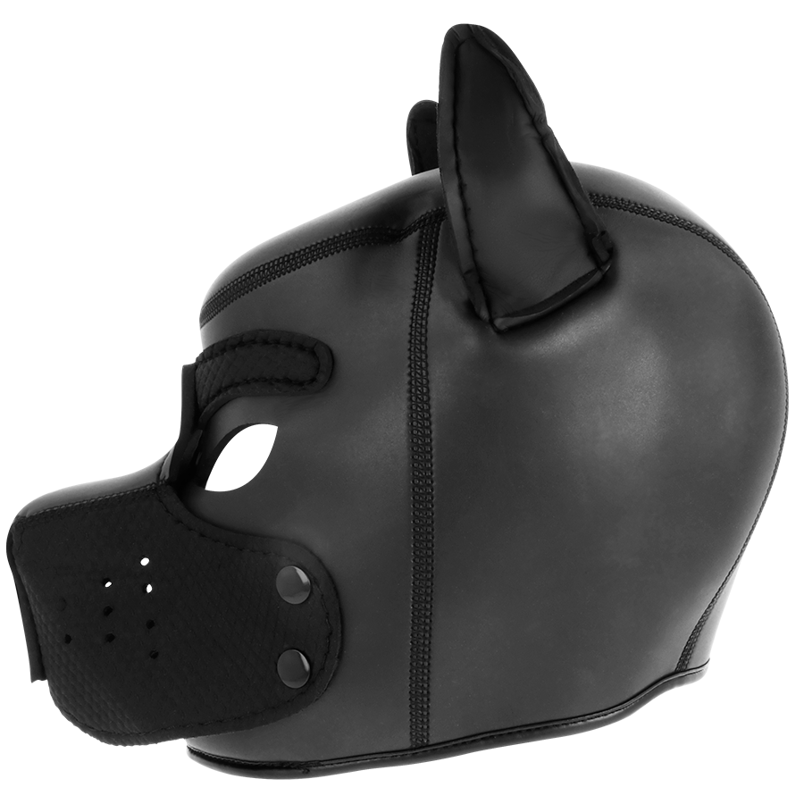 OSCURIDAD - MÁSCARA DE NEOPRENO PARA PERROS CON BOZAL DESMONTABLE L