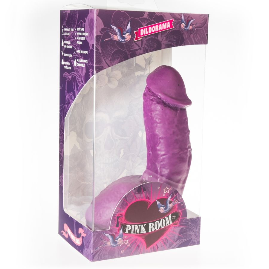 PINK ROOM - DILDO REALISTA ELIAN MORADO 17,5 CM