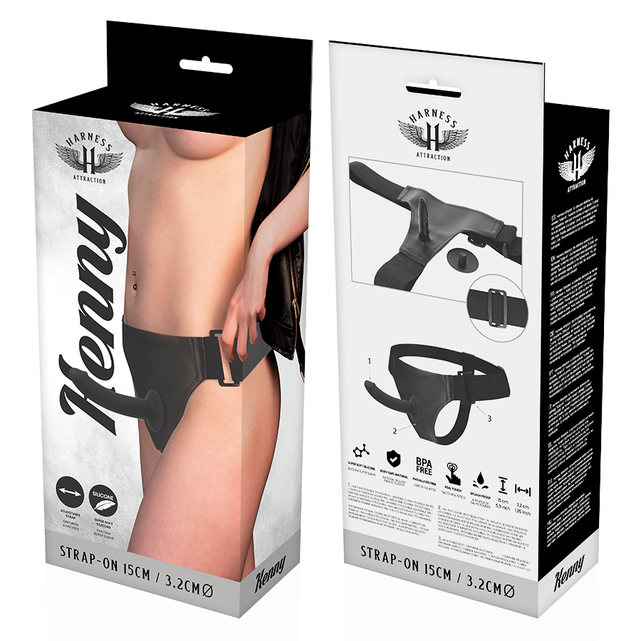 HARNAIS ATTRACTION - RNES SILICONE KENNY 15 CM -O- 3,2 CM