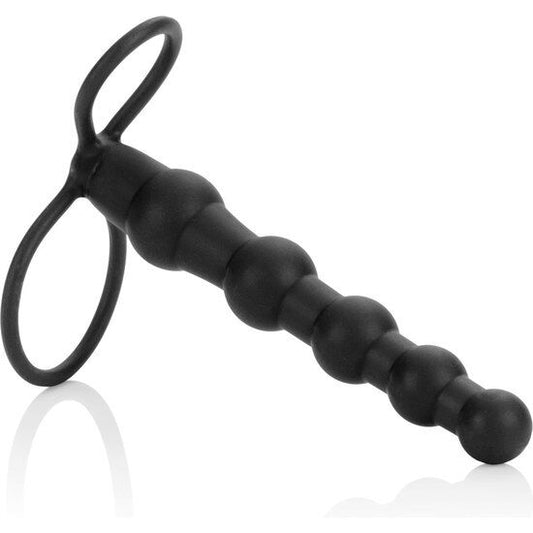 CALEXOTICS - DOUBLE PÉNÉTRATEUR PERLÉ NOIR