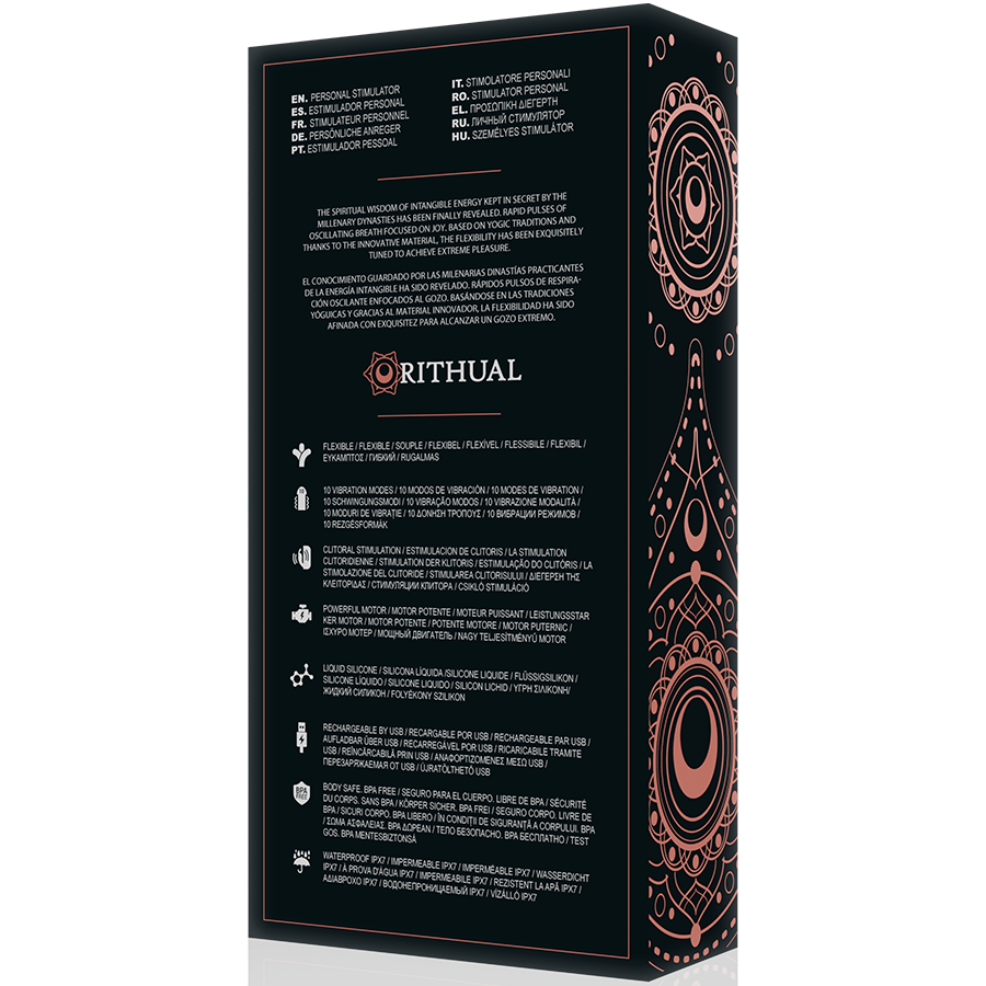RITUAL - MOTOR RECARGABLE DOBLE ANUSARA 2.0 NEGRO