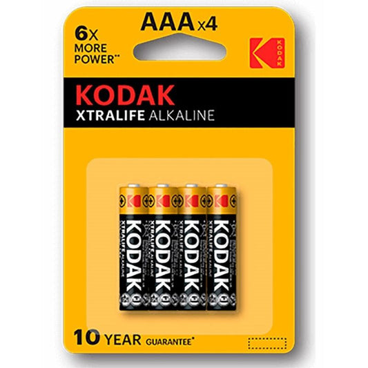 KODAK - Piles alcalines XTRALIFE AAA LR03 BLISTER * 4