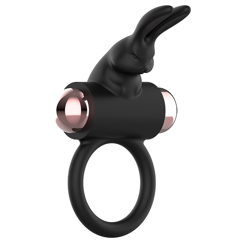 COQUETTE CHIC DESIRE - ANILLO PARA EL PENE CON VIBRADOR NEGRO/DORADO