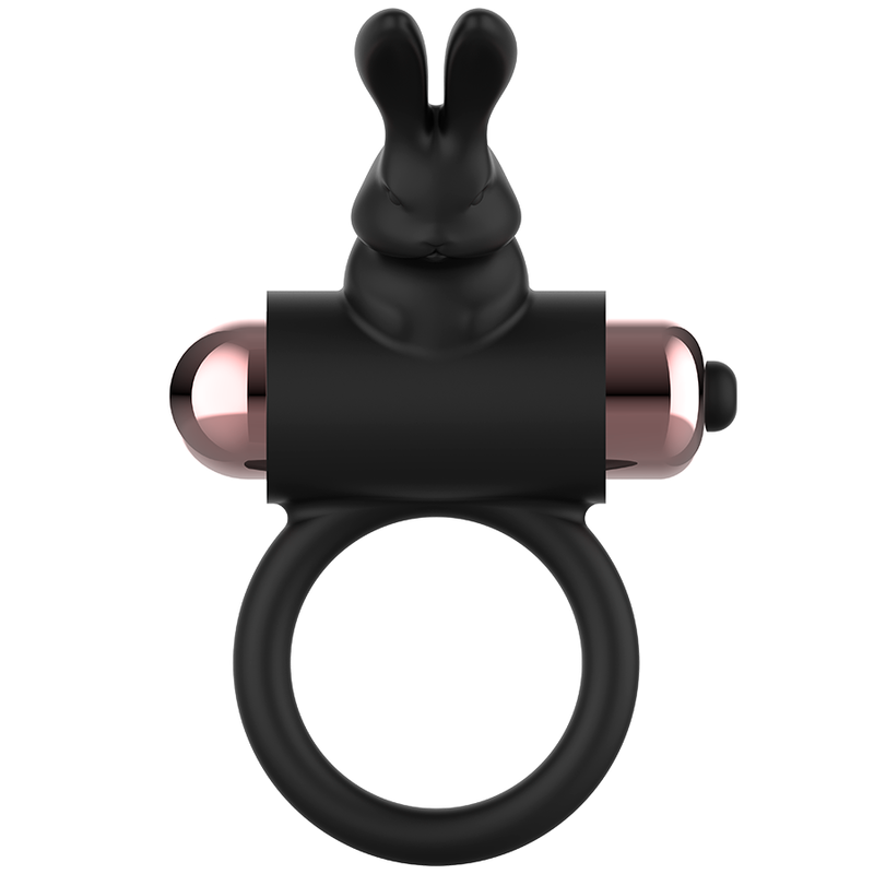COQUETTE CHIC DESIRE - ANILLO PARA EL PENE CON VIBRADOR NEGRO/DORADO