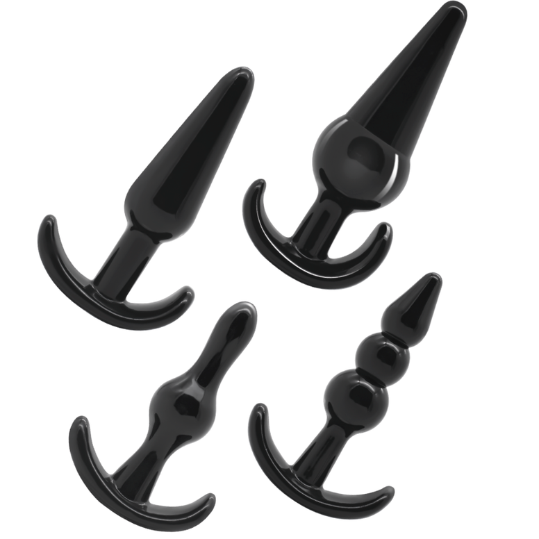 JUGUETES ADICTO - SET 4 TAPONES ANALES