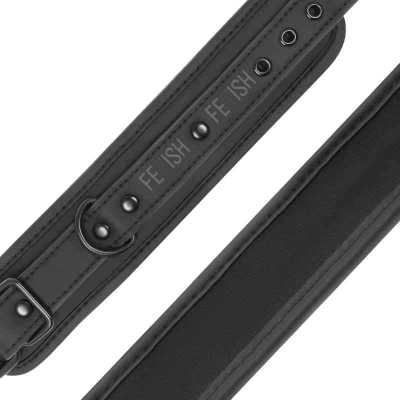 FETISH SUBMISSIVE - Menottes de cheville en cuir vegan avec doublure en noprène