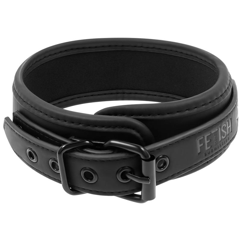 COLLAR DE CADENA CON FORRO DE NOPRENE PARA SUMISO FETICHE