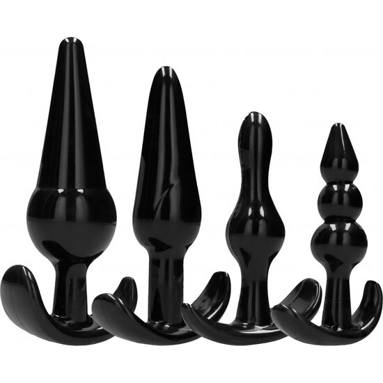 JUGUETES ADICTO - SET 4 TAPONES ANALES
