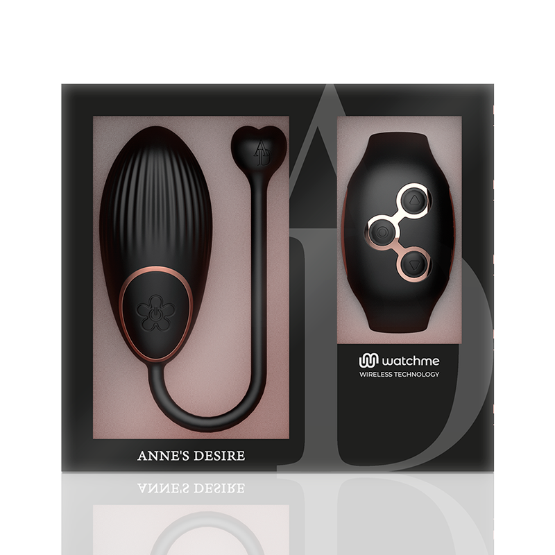EL DESEO DE ANNE - TECNOLOGÍA DE CONTROL REMOTO EGG WATCHME NEGRO/DORADO