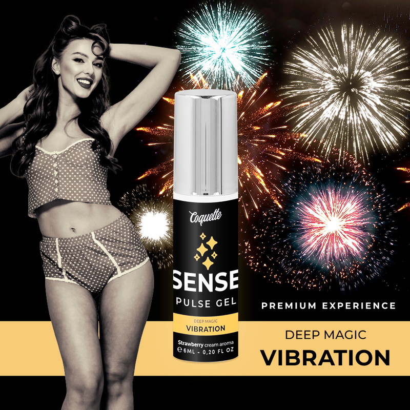 COQUETTE CHIC DESIRE - GEL PULSE FRESA MAGIC VIBRATION PREMIUM 6ML