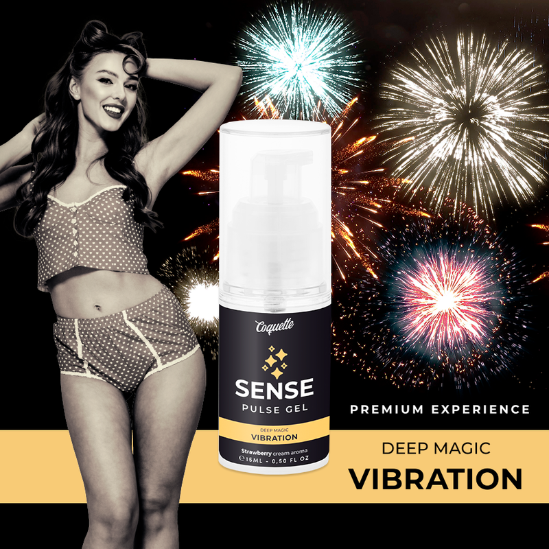 COQUETTE CHIC DESIRE - GEL PULSE FRESA MAGIC VIBRATION PREMIUM 15ML