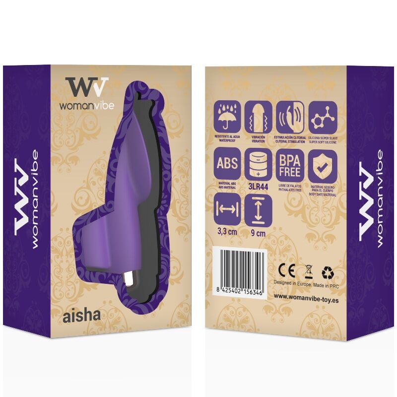 WOMANVIBE - ESTIMULADOR DE DEDO DE SILICONA AISHA