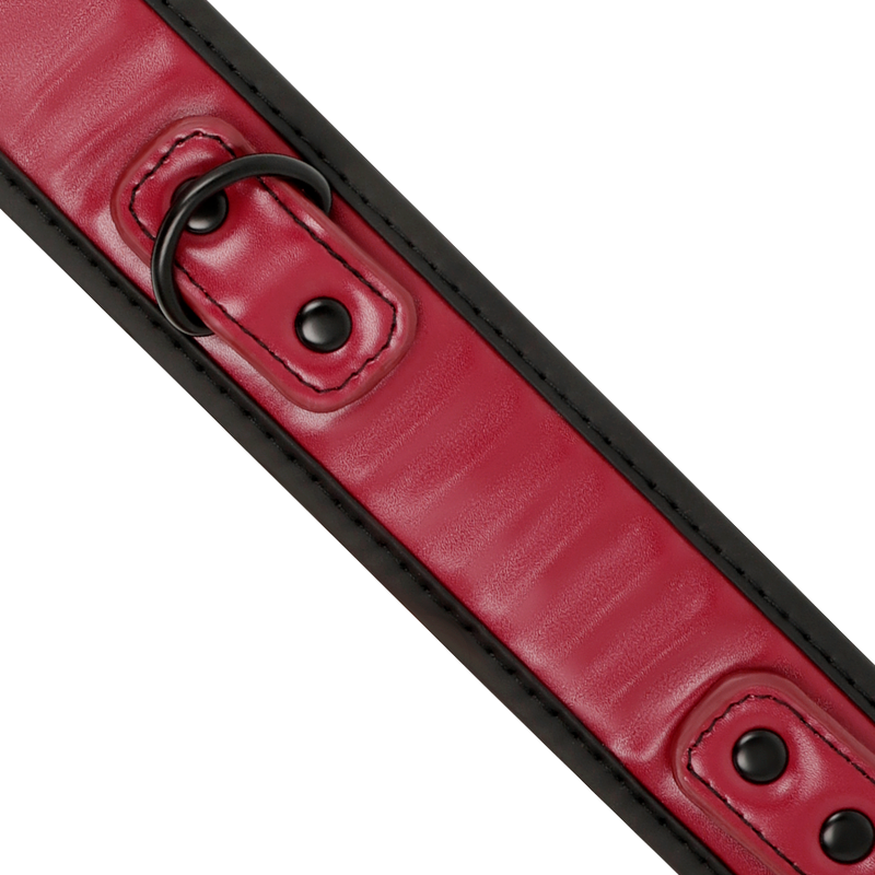 COLLAR DE CADENA CON FORRO DE NEOPRENO PARA CUARTO OSCURO DE FETICHE SUMISO