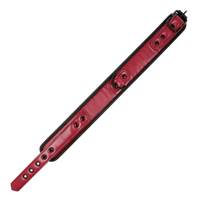 COLLAR DE CADENA CON FORRO DE NEOPRENO PARA CUARTO OSCURO DE FETICHE SUMISO