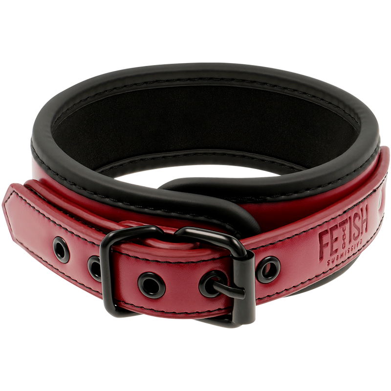 COLLAR DE CADENA CON FORRO DE NEOPRENO PARA CUARTO OSCURO DE FETICHE SUMISO