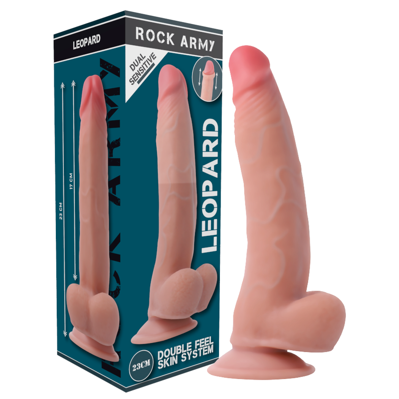 ROCKARMY - ARNÉS + DOBLE DENSIDAD LEOPARDO 23 CM -O- 4,77 CM