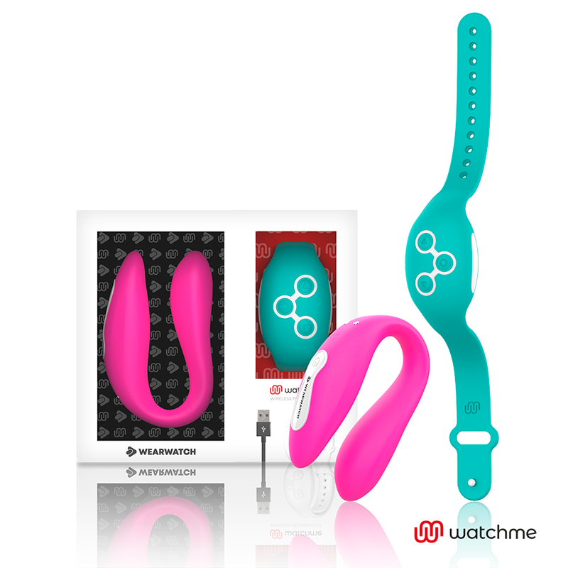 WEARWATCH - RELOJ DE DOBLE TECNOLOGÍA CON VIBRADOR FUCSIA / AGUA DE MAR