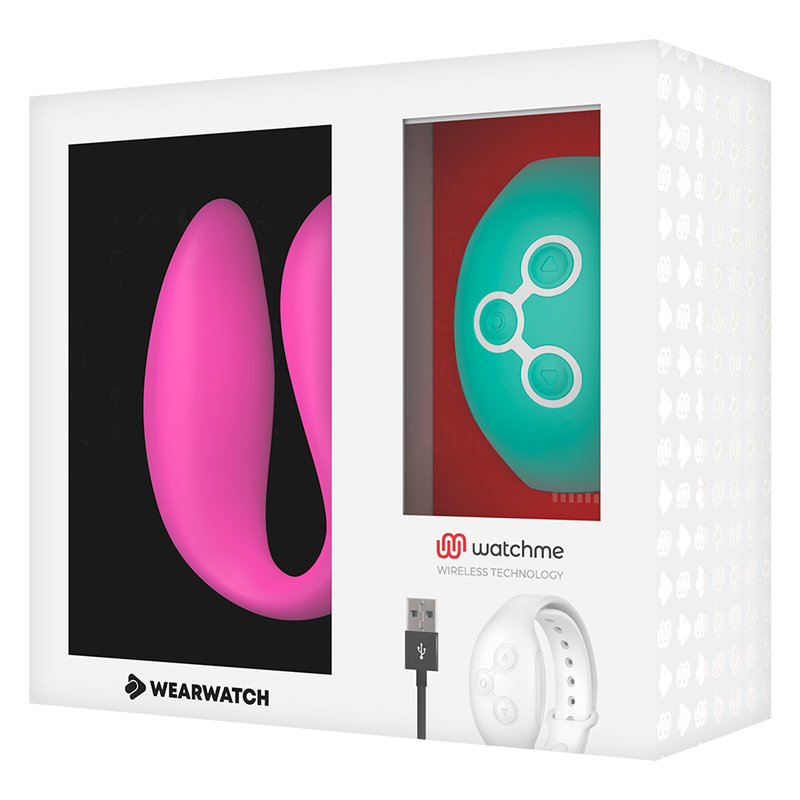 WEARWATCH - RELOJ DE DOBLE TECNOLOGÍA CON VIBRADOR FUCSIA / AGUA DE MAR
