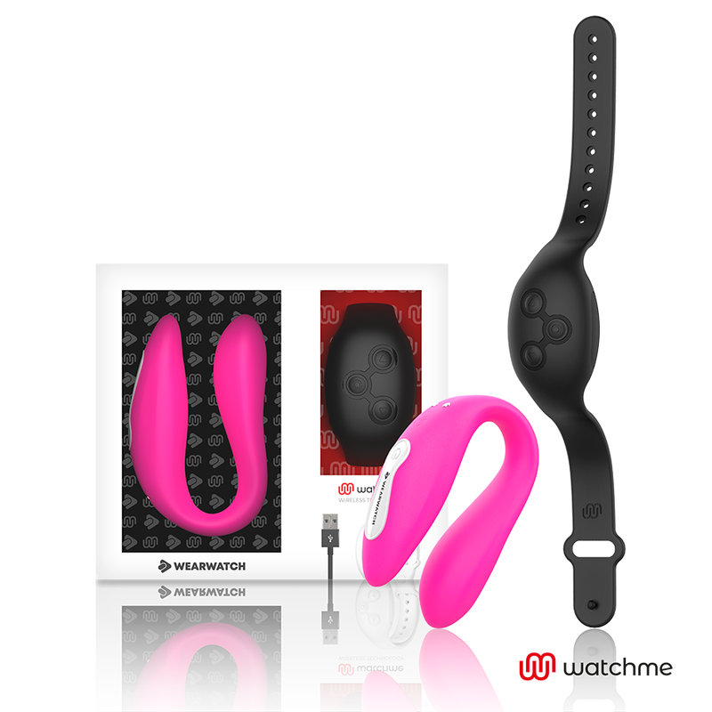 WEARWATCH - WATCHME VIBRADOR DE DOBLE TECNOLOGÍA FUCSIA/AZABACHE