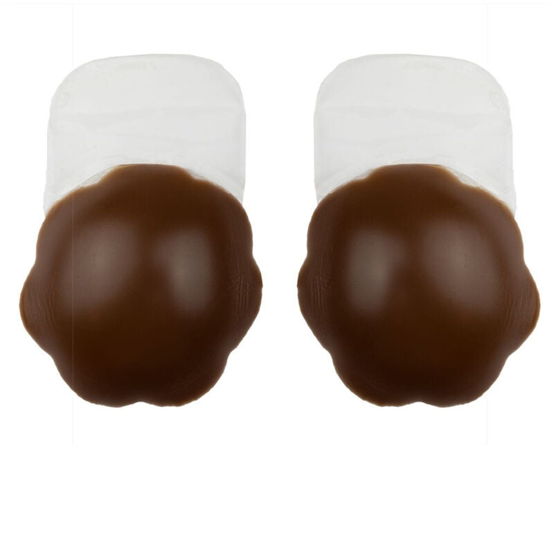 BYE-BRA - Soutien-gorge push-up rehausseur de poitrine en silicone marron taille XL