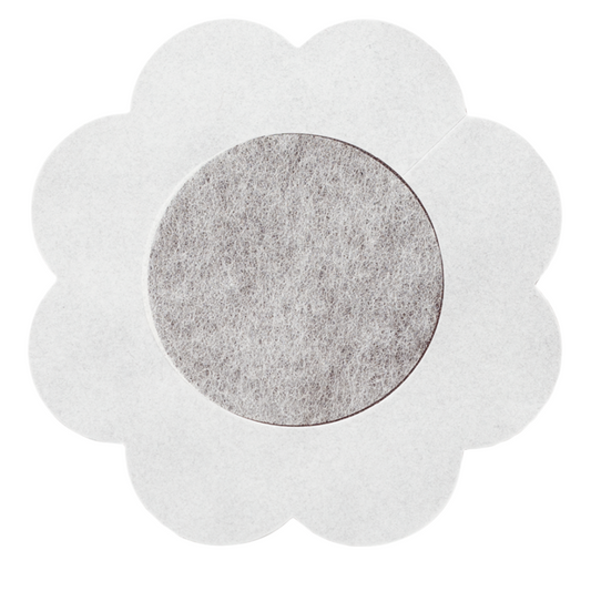 BYE-BRA - FLOWER NIPPLE CUPS PACK 3 UNITS BROWN SIZE XL