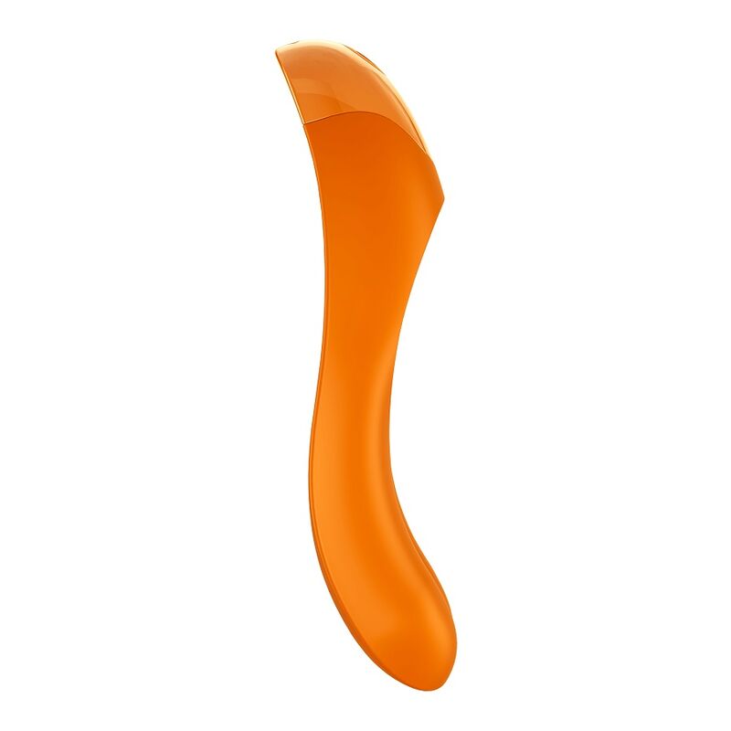 SATISFYER - Vibromasseur à doigt en forme de canne à sucre ORANGE