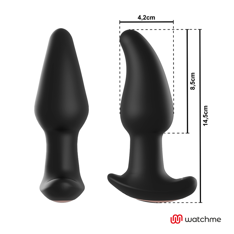 ANBIGUO - WATCHME VIBRADOR PLUG ANAL DE CONTROL REMOTO CON ROTACIÓN DE PERLAS AMADEUS