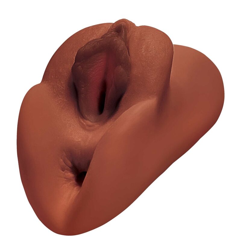 PDX PLUS - MASTURBADOR DOBLE DE VAGINA Y ANO PERFECTO PUSSY MARRÓN