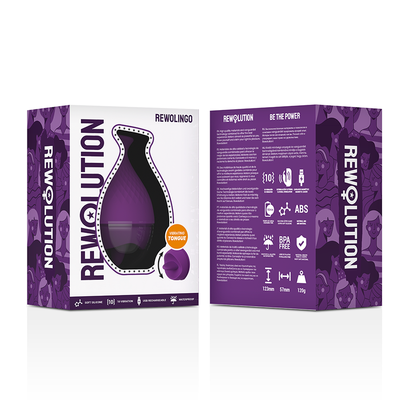 REWOLUTION - VIBRADOR REWOLINGO CON LENGUA