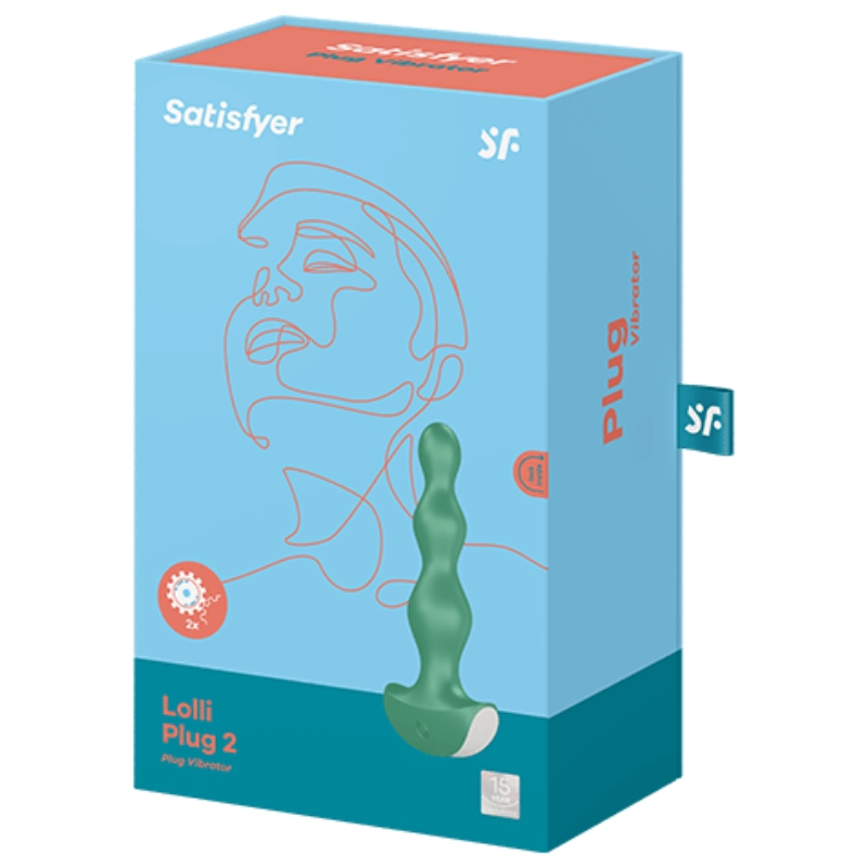 SATISFYER - LOLLI PLUG 2 PLUG VIBRADOR VERDE
