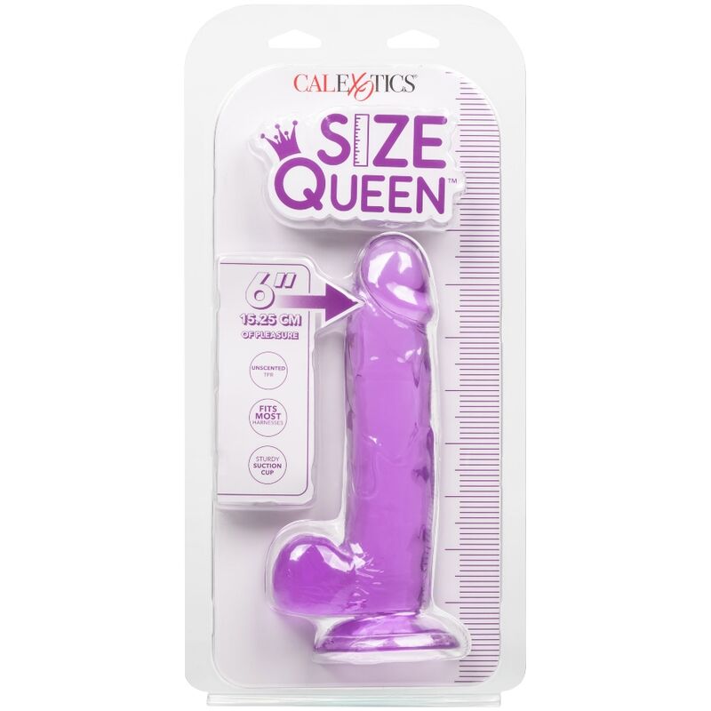 CALEXOTICS - DILDO TAMAÑO QUEEN MORADO 15.3 CM