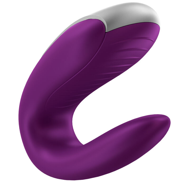 SATISFYER - VIBRADOR DOBLE DIVERSIÓN PARA PAREJAS MORADO
