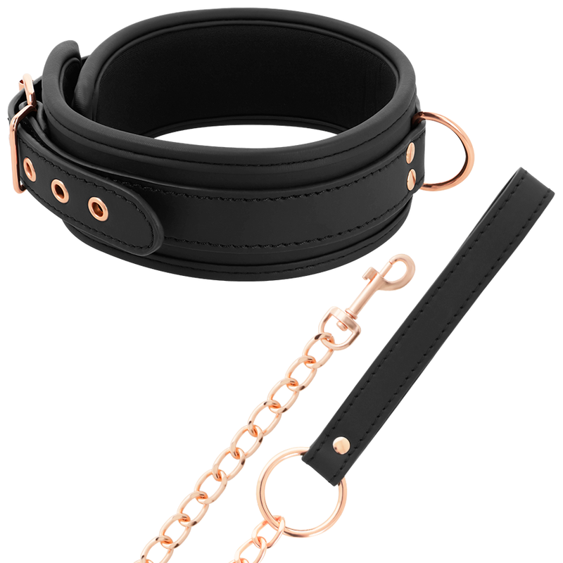 COQUETTE CHIC DESIRE - COLLIER FANTAISIE EN CUIR VEGAN AVEC DOUBLURE EN NÉOPRÈNE