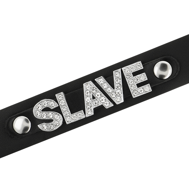 COQUETTE CHIC DESIRE - COLLIER RAS DE COU EN CUIR VEGAN SLAVE