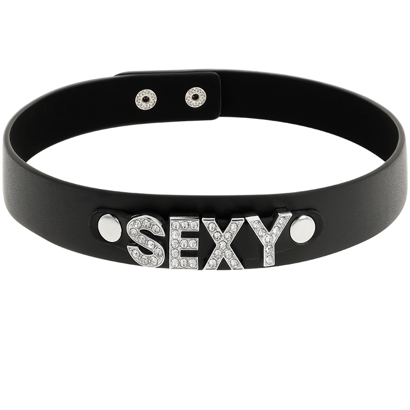 COQUETTE CHIC DESIRE - COLLIER RAS DE COU SEXY EN CUIR VEGAN