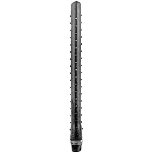 TODO NEGRO - DUCHA ANAL DE SILICONA CON REMACHE 27 CM