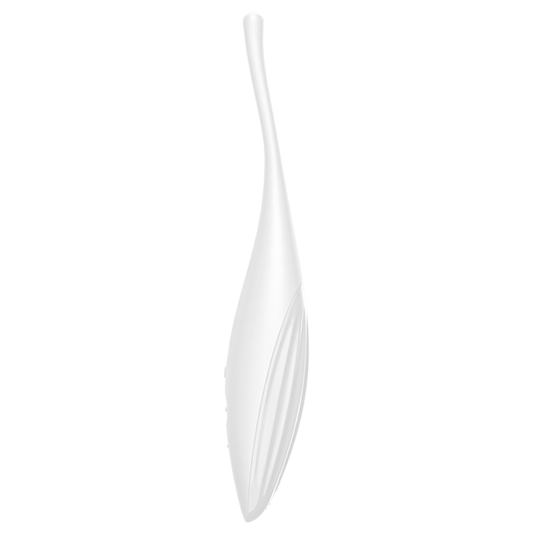 SATISFYER - VIBRADOR DE PUNTA DE CLÍTORIS TWIRLING JOY BLANCO