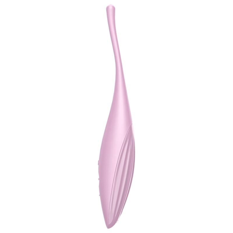 SATISFYER - VIBRADOR DE PUNTA DE CLÍTORIS TWIRLING JOY ROSA