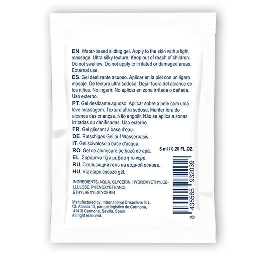 WATERFEEL - GEL GLISSANT À BASE D'EAU NEUTRE 6 ML